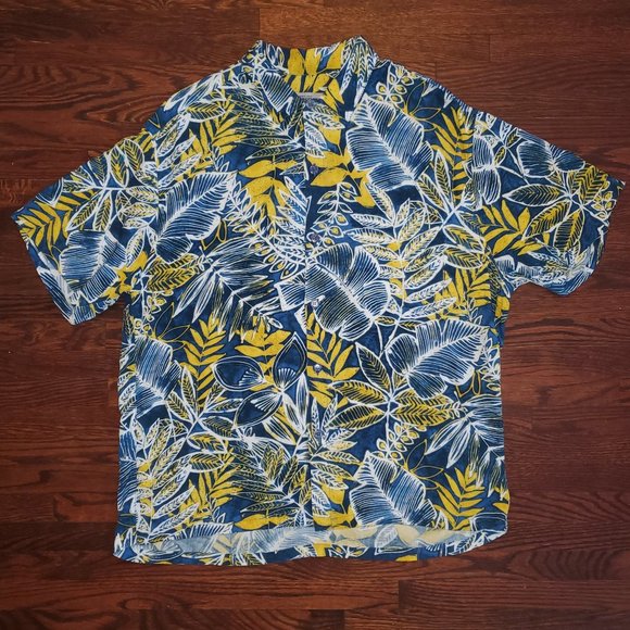 Jams World Hawaiian Button Down Shirt Men's Large Made in Hawaii - Picture 1 of 4